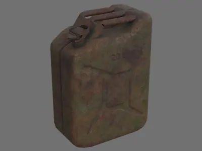 Fuel Can 3D Low-poly 3D model