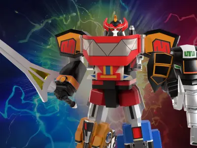 Megazord Battle Mode - Power Ranger Low-poly 3D model