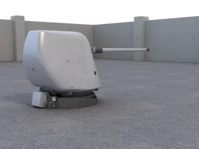 MK 45 Mod 2 3D model