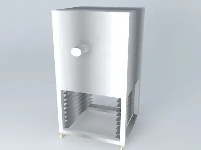 Kit stainless steel freezer Free 3D model