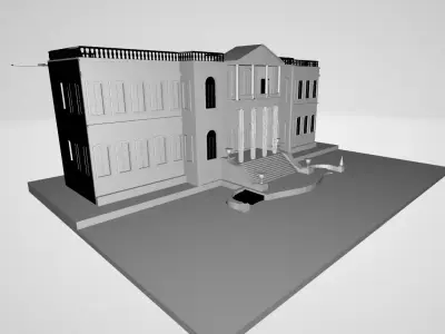 Dolmabahce Palace Low-poly 3D model