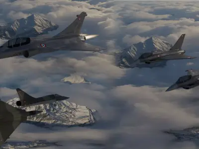 Allied Fighters 3D Model Collection