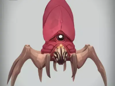 Spider Enemy 3 Stylized Creature Low-poly 3D model