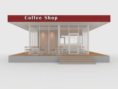 Coffee Shop 1 3D model