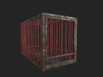 Cages Pack Low-poly 3D model