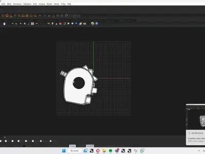 Motorcycle Handlebar Switch 3D model