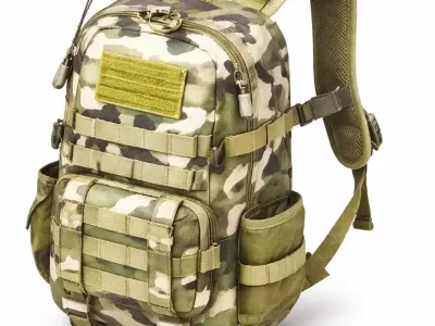 Military Tactical Backpack Combat Gear Bag 07 3D model