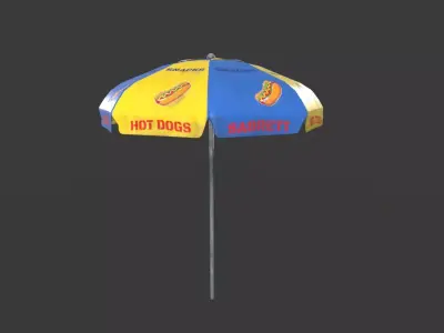 Umbrella Low-poly 3D model get