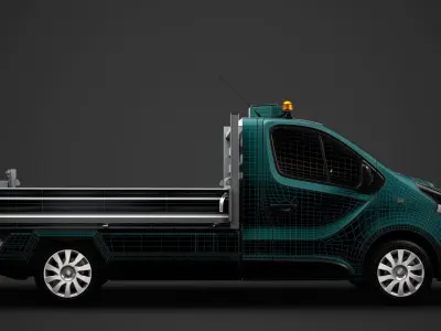 Vauxhall Vivaro Tipper 2014 3D model