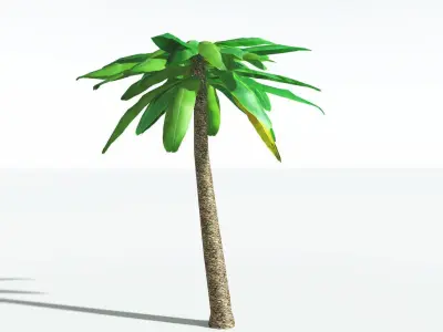 EVERYPlant Bjuvia Cycad LowPoly 4 --12 Models-- Low-poly 3D model