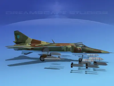 Mig-27 Flogger  V10 Ukraine 3D model