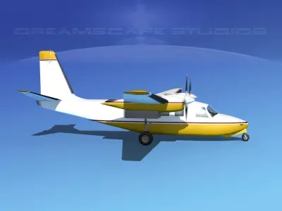 Aero Commander 500 V02 3D model