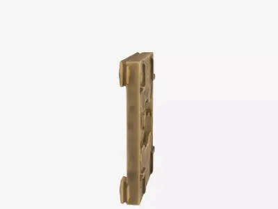 3D Ornate Brass Bank Vault Vent Grille Geometric Airflow 3D model