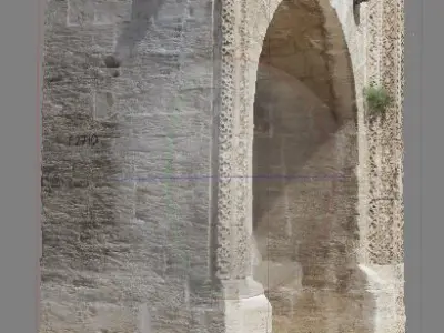 Historical Gate Fountain Building Structure- Realistic Render 3D model