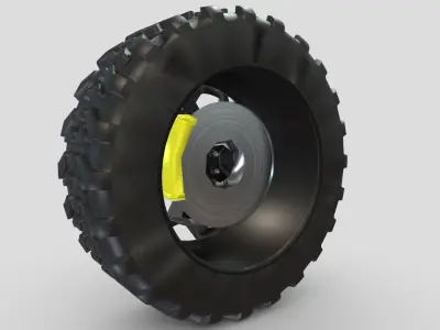 Truck whell 3D model