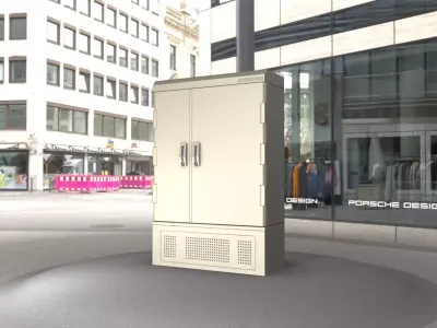 Electrical Distribution Cabinet 91 Low-poly 3D model