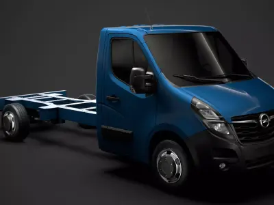 Opel Movano SingleCab SW E30 Chassis 2020 3D model