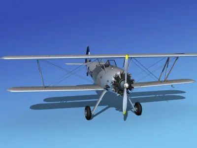 Stearman PT-17 Kaydet V11 3D model