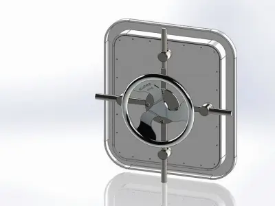 Weathertight Marine Hatch white painted Free 3D model