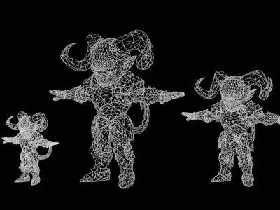 ChibiDemon7Pack1 Low-poly 3D model
