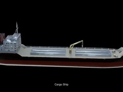 12 Watercraft Models lowPoly 3D model 3D Model Collection