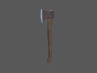 old axe Free low-poly 3D model