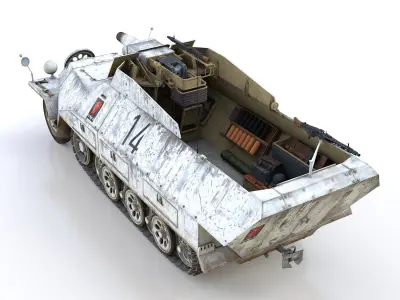 SDKFZ 251 - Ausf D - Stummel - 14 3D model