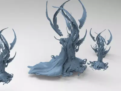 Hades Swamp Trees 3D model