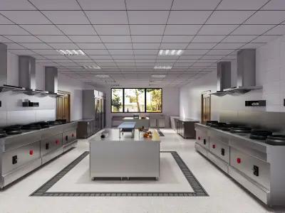 Commercial Kitchen 2 3D model