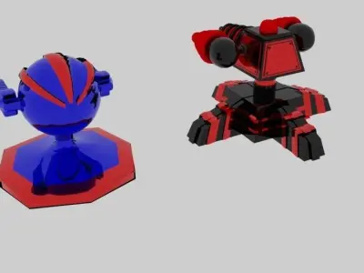 Scifi Turret  3D model