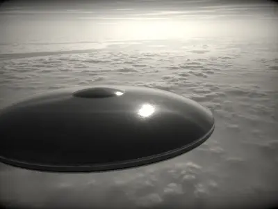 Alien Spaceship 2 Low-poly 3D model