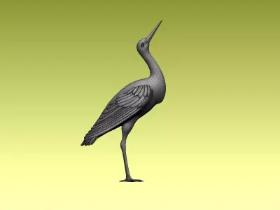 stork heron 3D model