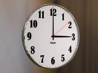 wall clock Free 3D model 4