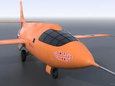 X-1 - Rigged Low-poly 3D model