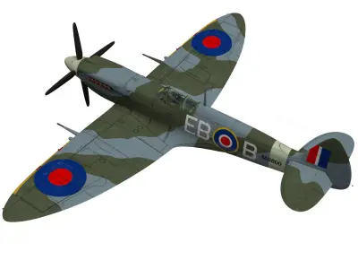 Supermarine Spitfire Mk-XII 3D model