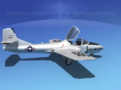 Cessna T-37 Tweetybird V01 USAF 3D model