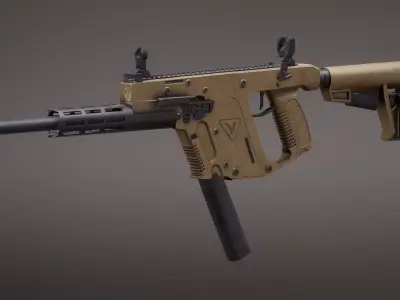 Vector 22 CRB Rigged PBR Low-poly 3D model