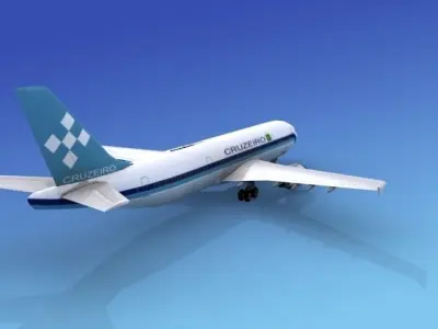 Airbus A300 Cruzeiro 3D model