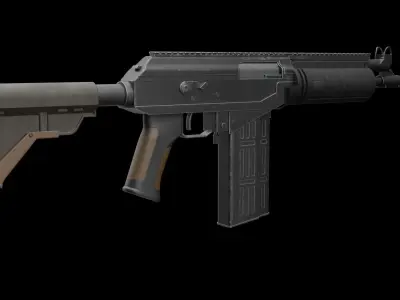 Galil Ace Low-poly 3D model