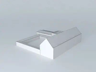 Central garden Free 3D model