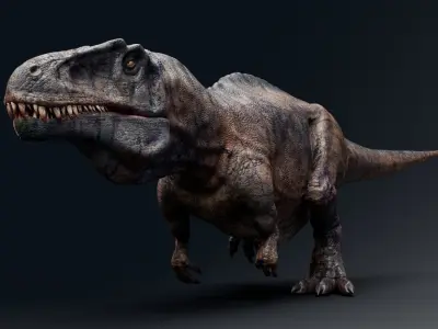 Dinosaur Acrocanthosaurus  Real Dinosaurs Series Low-poly 3D model