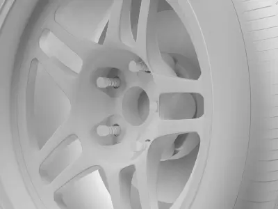 Chevrolet Camaro GS Racecar 2008 wheel 3D model