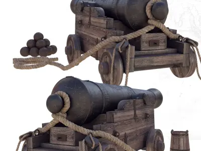 Ship Gun 3D model