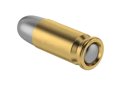 Bullet 25 ACP Low-poly 3D model