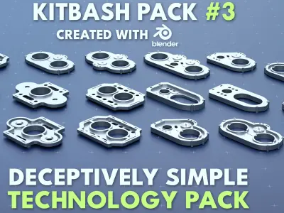 Simple Kitbash Bundle Ultimate Pack 2 3D model