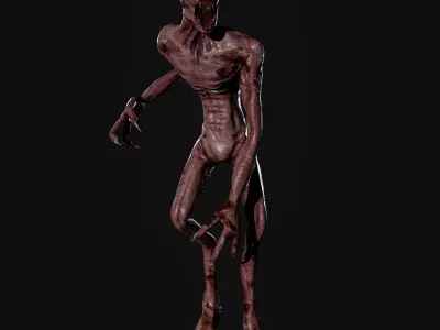Humanoid Monster  Low-poly 3D model