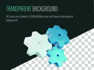 Commercial 3D Icons Low-poly 3D model