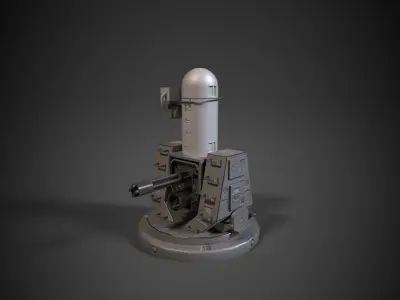 SEA WITCH WEAPONS SYSTEM Low-poly 3D model