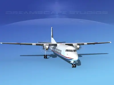 Fokker F-60 Royal Netherlands Air Force 1 3D model