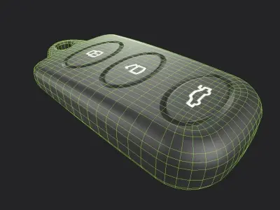 Car Key LP 03 Low-poly 3D model